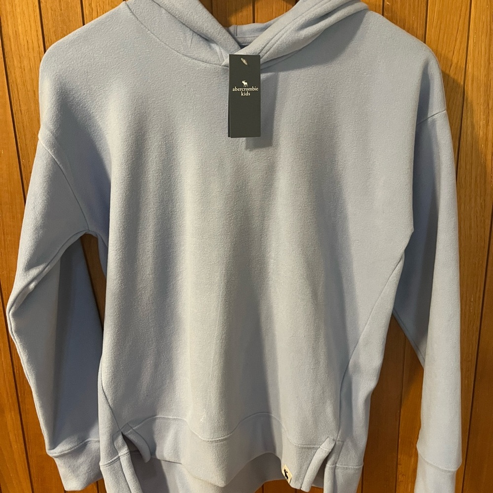 NWT Abercrombie Kids Hooded Fleece Sweatshirt Size 13/14